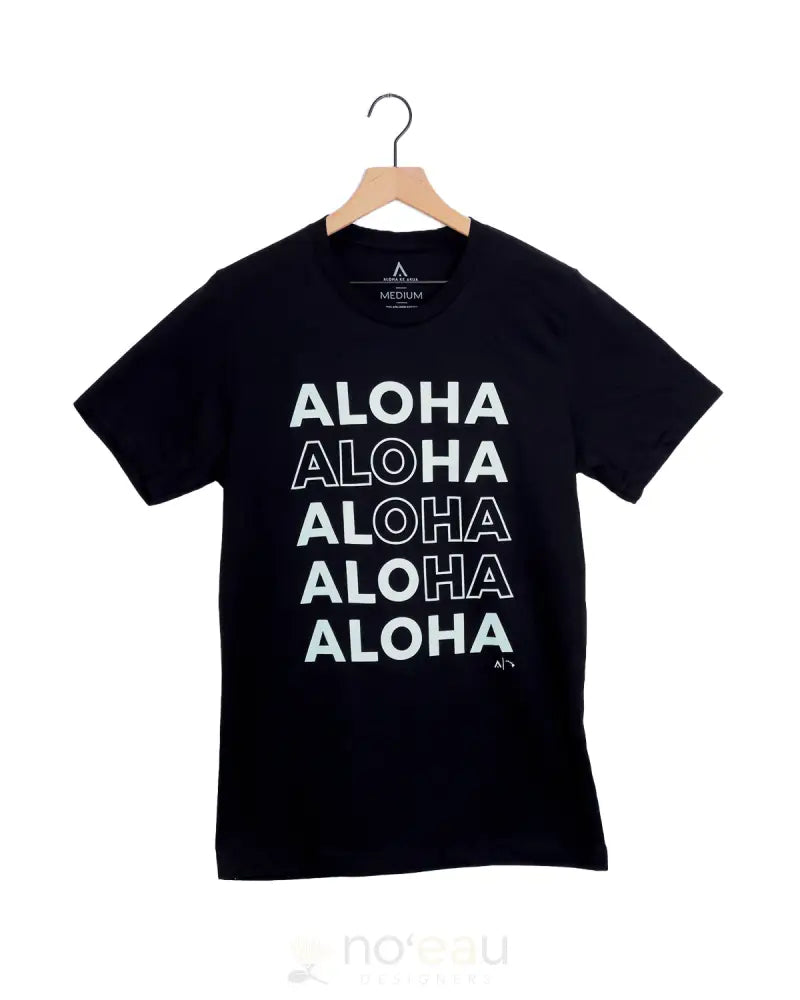 ALOHA KE AKUA Alo Oha Ha Black Men Tshirt Noʻeau Designers