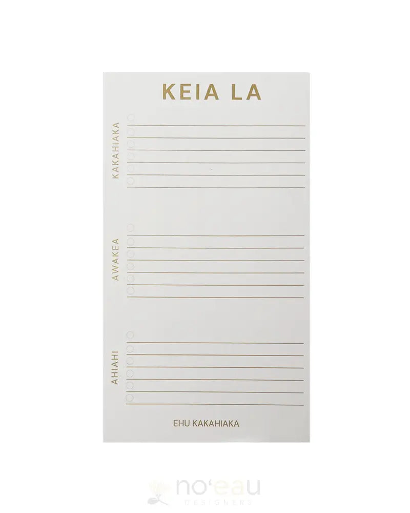 EHU KAKAHIAKA - Keia La Notepad - Noʻeau Designers