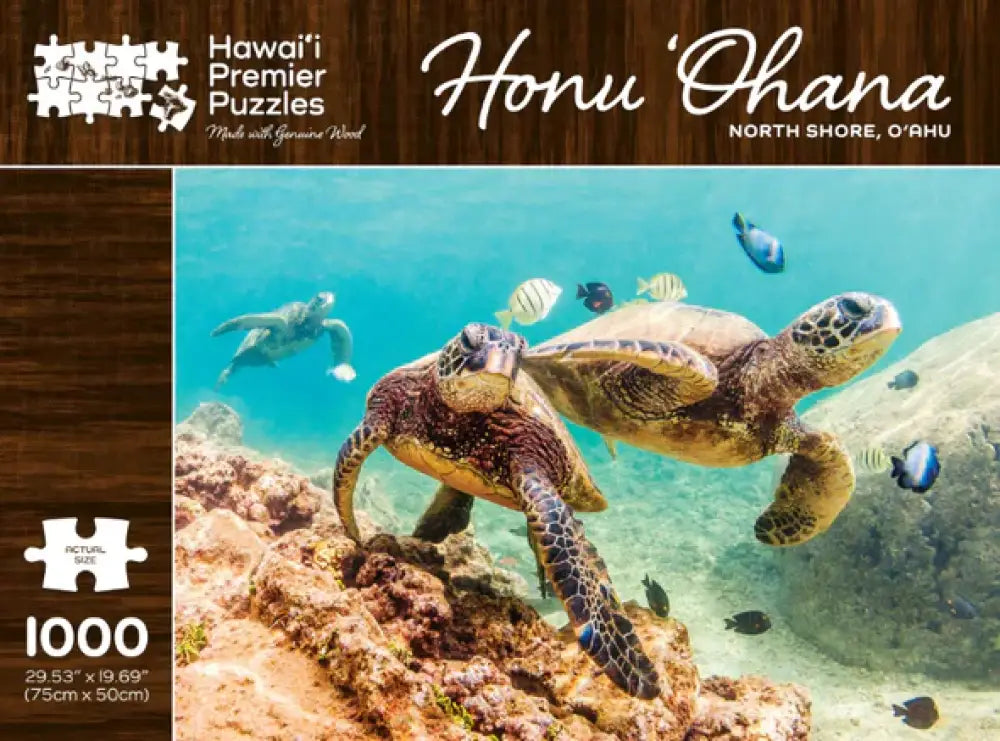 HAWAII PREMIER PUZZLES - Honu Ohana Puzzle - Noʻeau Designers
