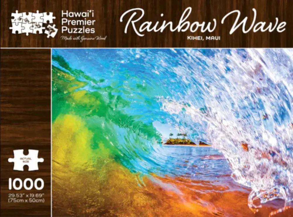 HAWAII PREMIER PUZZLES - Rainbow Wave Puzzle - Noʻeau Designers