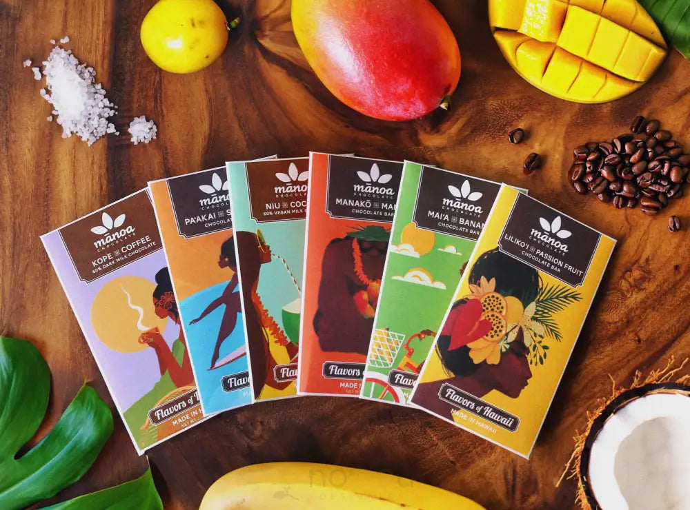 Manoa Chocolate - Flavor Of Hawaii Classic Treasure Box Food