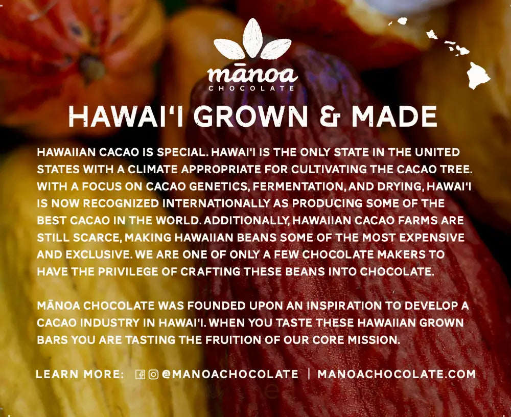 Manoa Chocolate - Flavor Of Hawaii Classic Treasure Box Food