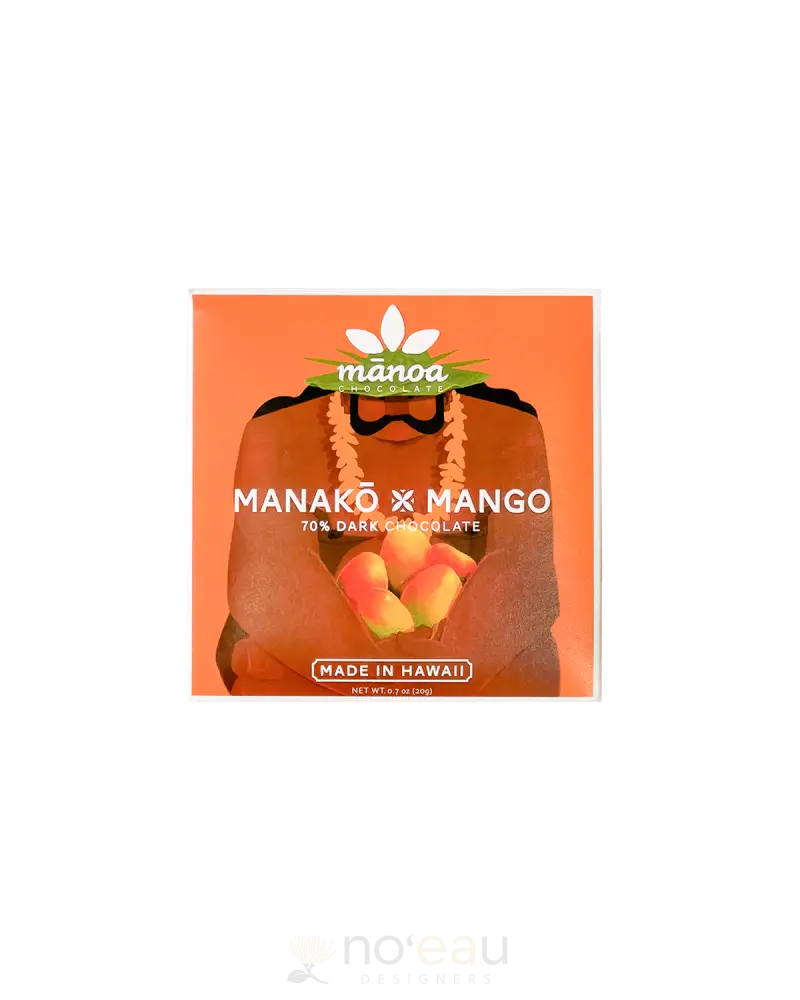 Manoa Chocolate - Mini Chocolate Bars Manakō X Mango Food