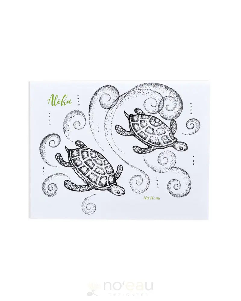 NANI DIAZ - Nā Honu Single Greeting Card - Noʻeau Designers