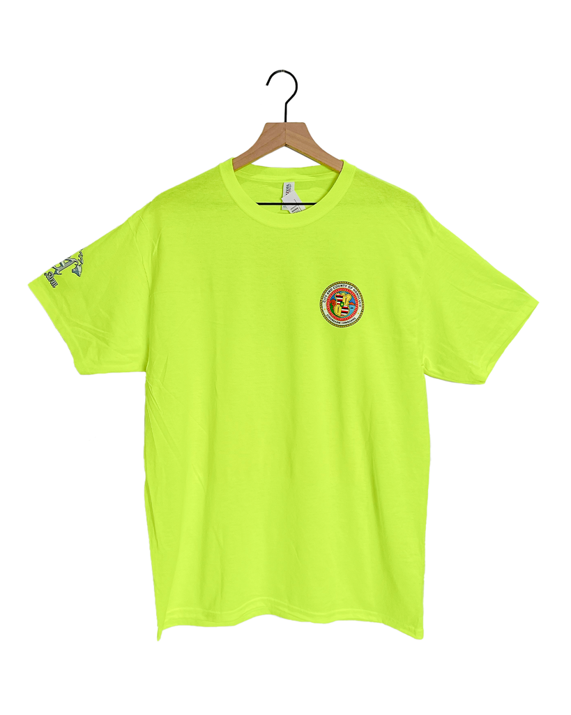 STRONGARM HAWAIIANS - Neon Yellow City & County Safety T-shirts - Noʻeau Designers