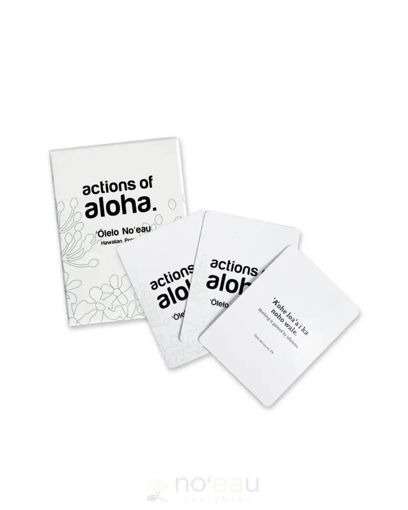 ACTIONS OF ALOHA - ʻOlelo Noʻeau Hawaiian Proverbs Card Deck – Noʻeau ...