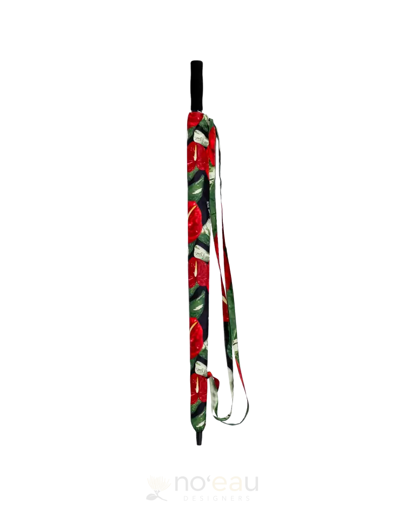 All 4 God - Anthurium Monstera Collection Uv Umbrella / Black Accessories