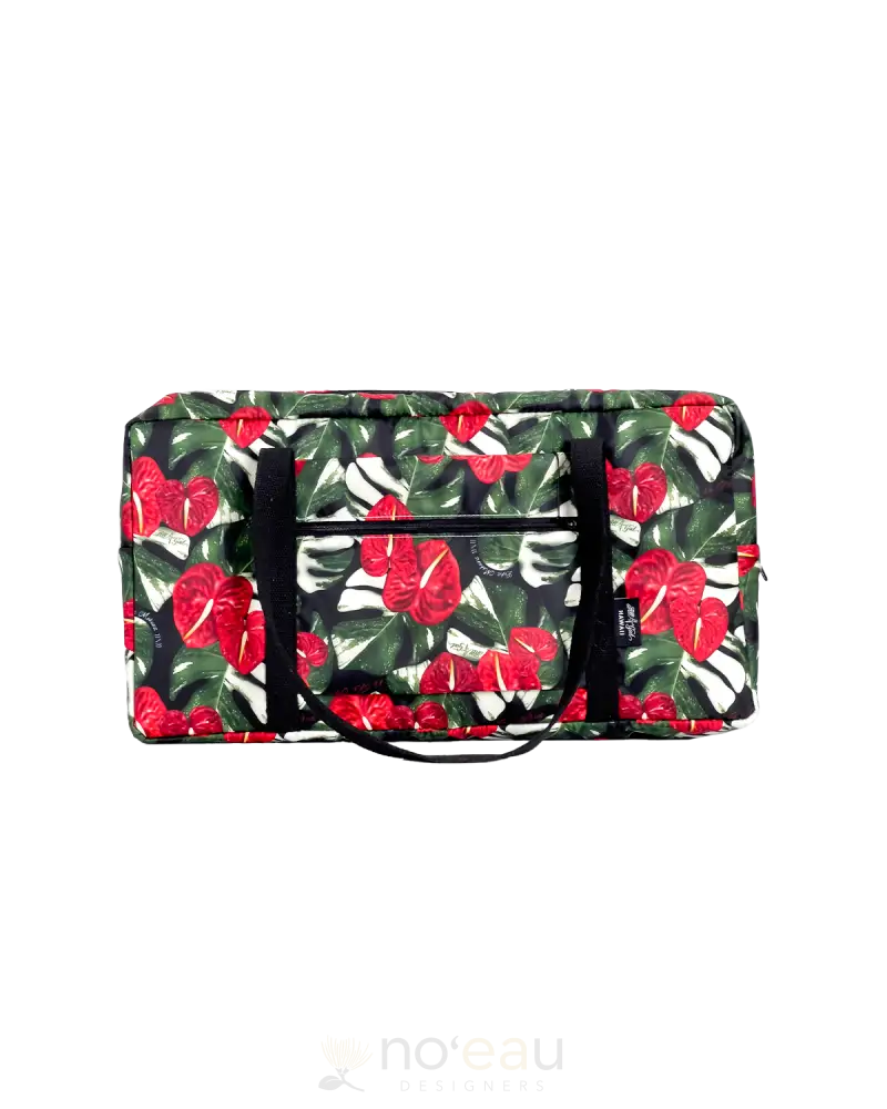 All 4 God - Anthurium Monstera Collection Xl Travel Bag / Black Accessories