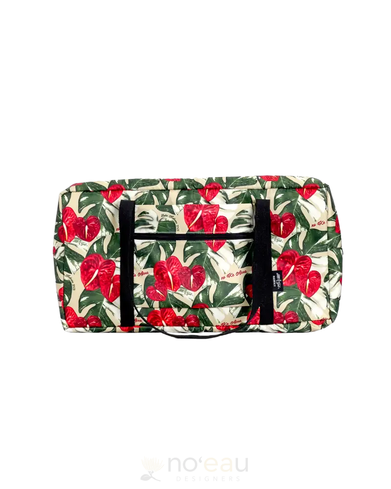 All 4 God - Anthurium Monstera Collection Xl Travel Bag / Tan Accessories