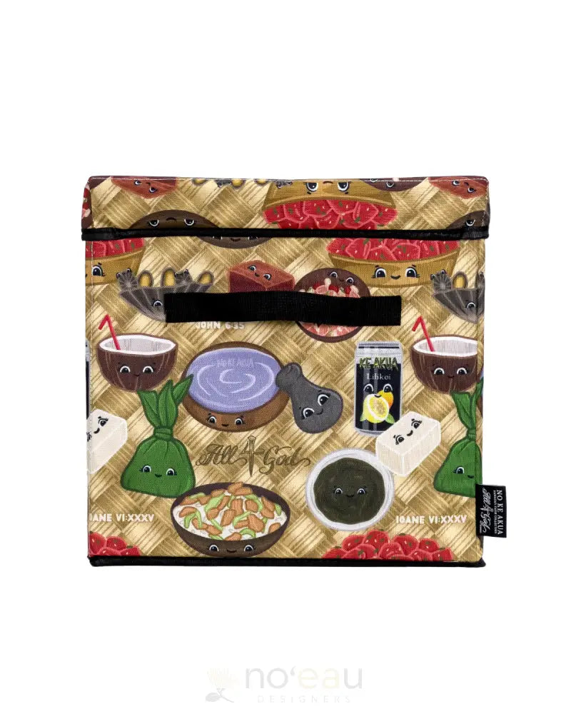 ALL 4 GOD - Assorted Storage Bins w/Lid HAWAIIAN LUAU HOME GOODS