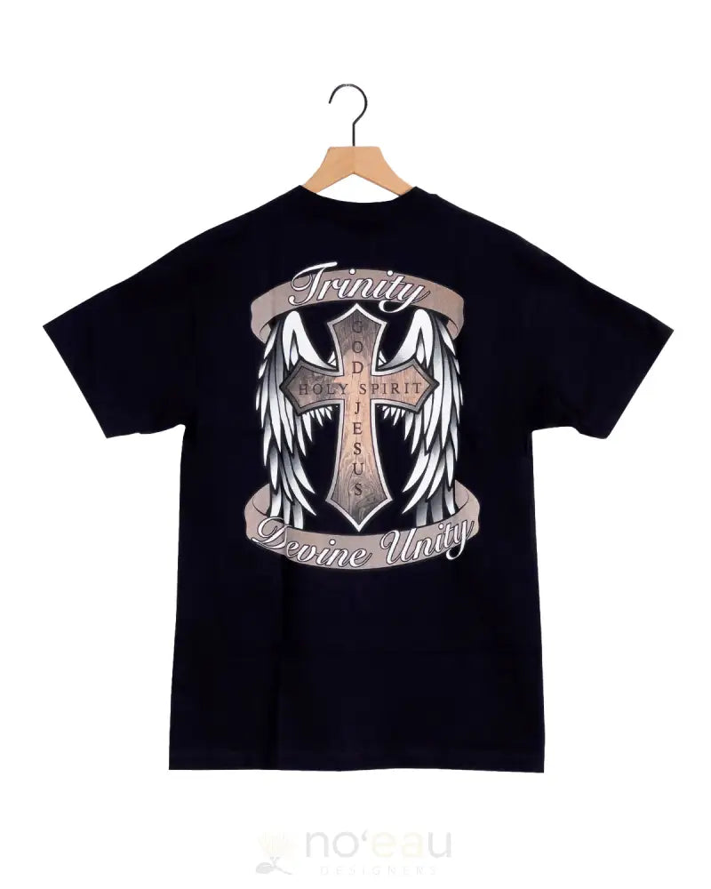 ALL 4 GOD HAWAII - All 4 God Trinity Black Unisex T-Shirt - Noʻeau Designers