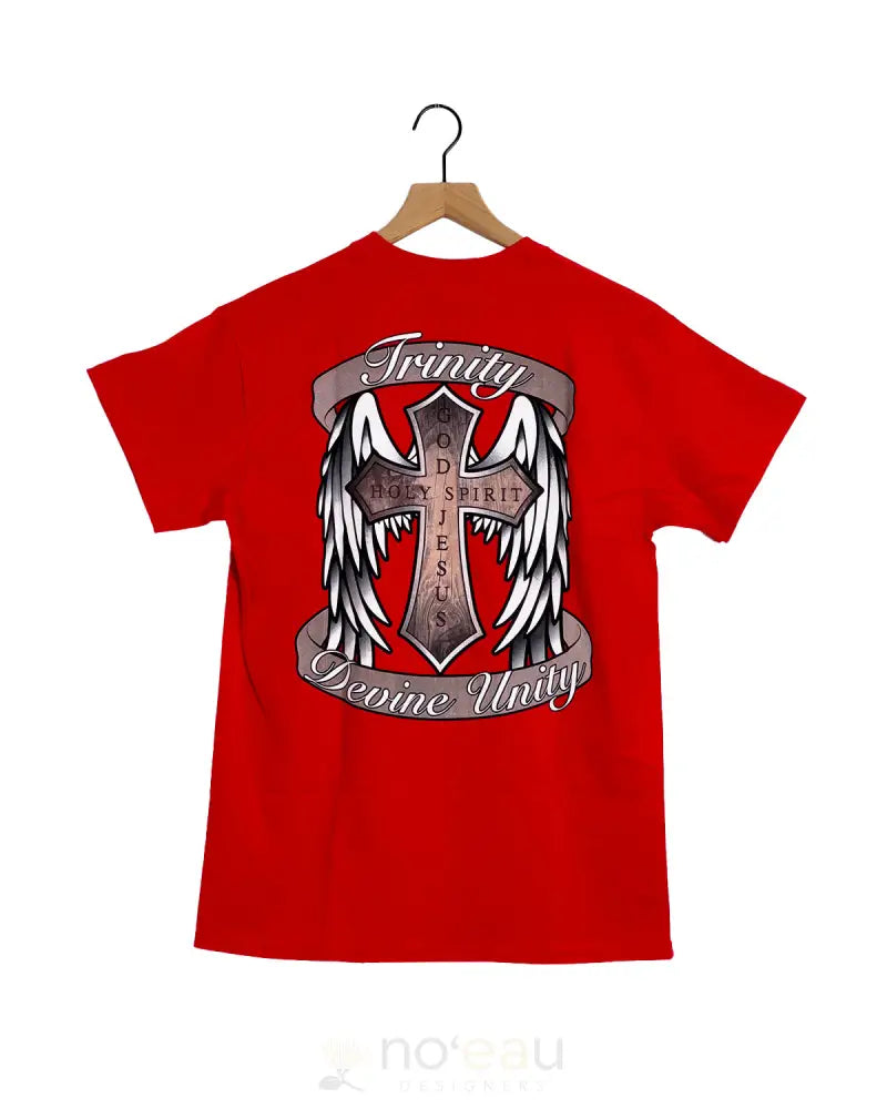 ALL 4 GOD HAWAII - All 4 God Trinity Red Unisex T-Shirt - Noʻeau Designers