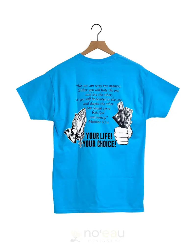 ALL 4 GOD HAWAII - All 4 God Two Masters Blue Unisex T-Shirt - Noʻeau Designers