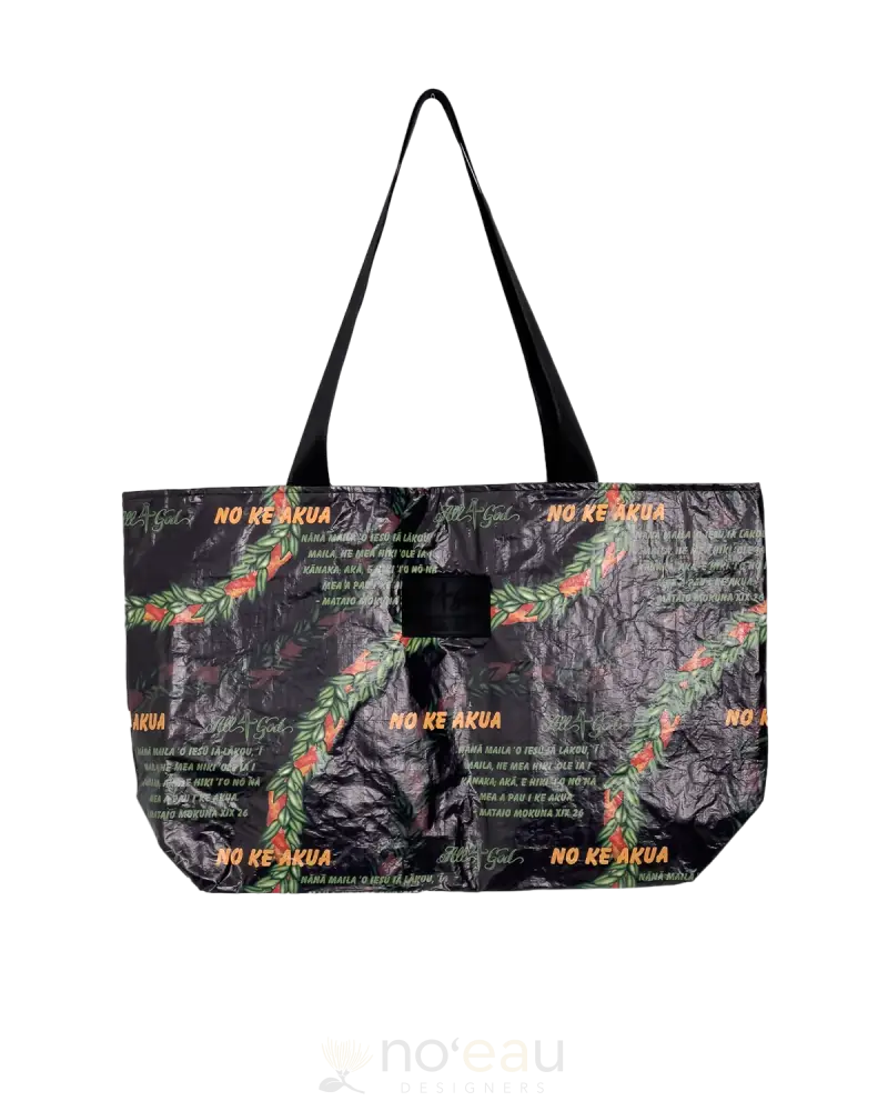 All 4 God - Maile + Ilima Tote Bags Jumbo Accessories