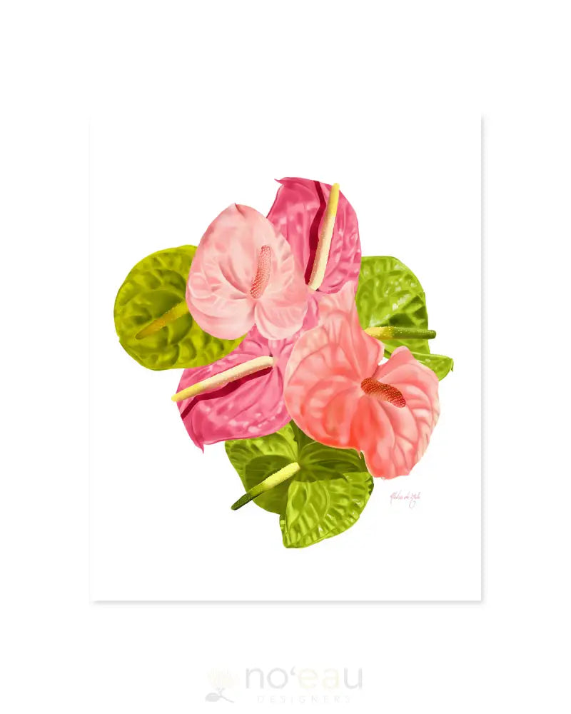 ALOHA DE MELE Anthurium Bouquet HOME GOODS