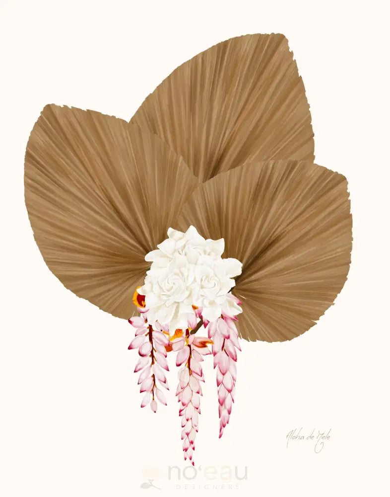 ALOHA DE MELE - Blushin Print - Noʻeau Designers