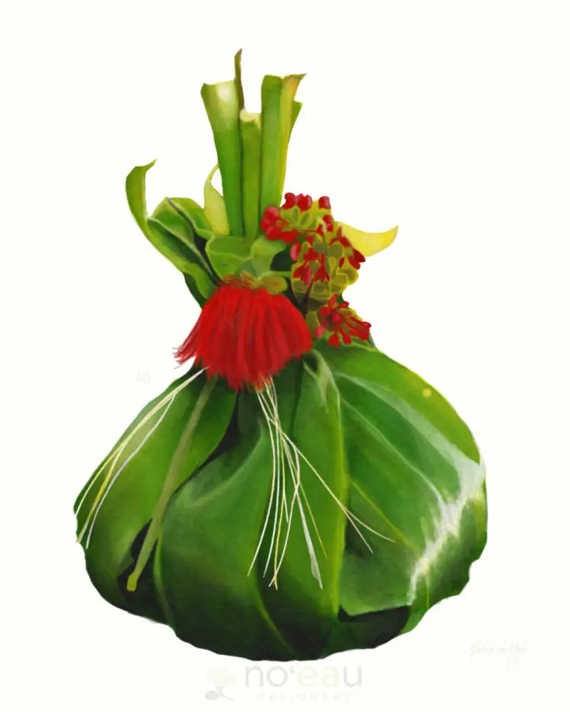 ALOHA DE MELE - Pūʻolo 4in x 5in Greeting Card - Noeau Designers