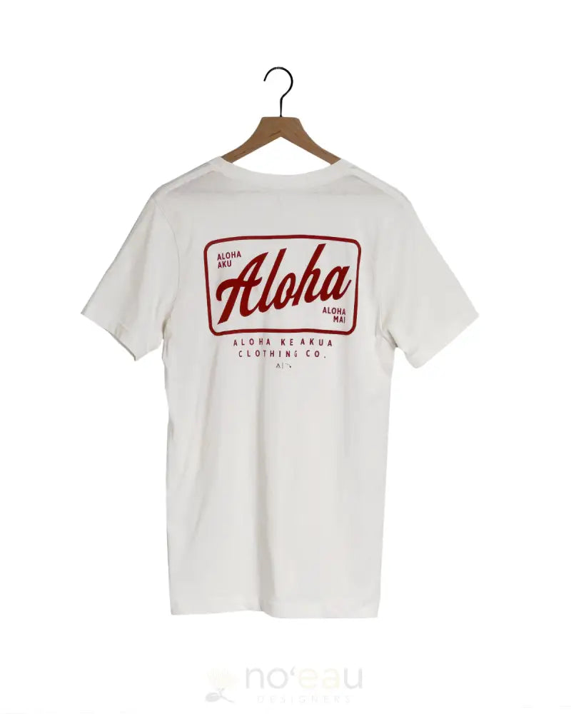 ALOHA KE AKUA - Aloha Aku Aloha Mai Off White T-shirt - Noʻeau Designers
