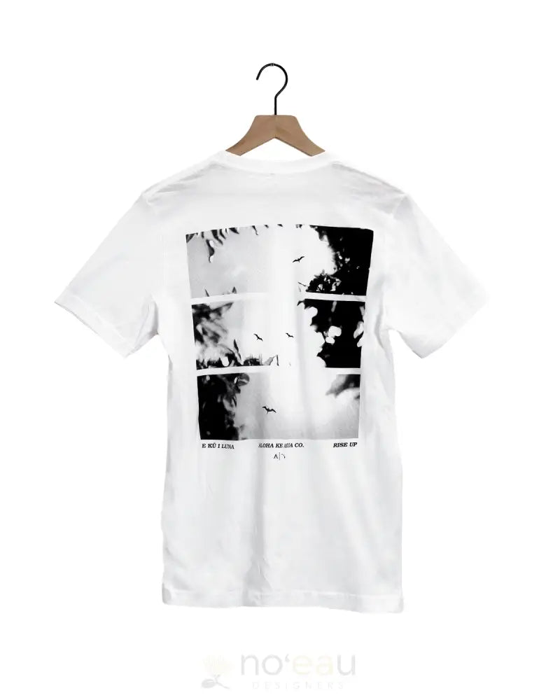 Aloha Ke Akua - E Ku I Luna White Tshirt Men’s Clothing