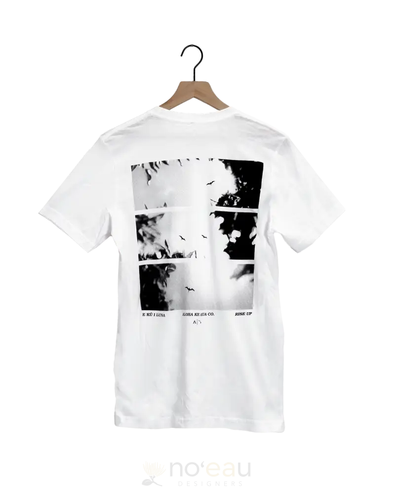 Aloha Ke Akua - E Ku I Luna White Tshirt Men’s Clothing