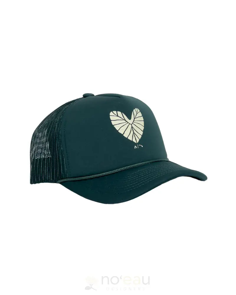 ALOHA KE AKUA - Kalo Heart Trucker Hat - Noʻeau Designers