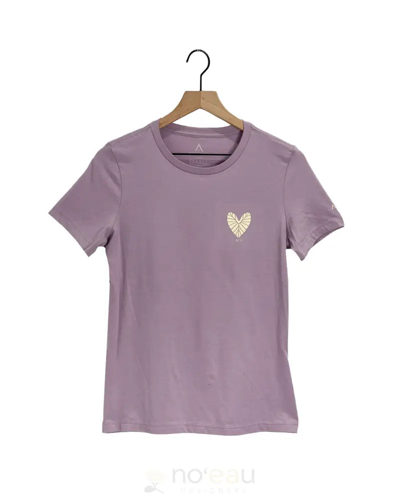 ALOHA KE AKUA - Kalo Heart Womens Orchid T-shirt WOMEN’S CLOTHING