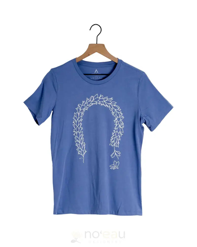 ALOHA KE AKUA - Lei Melia Womens Shirt Lavender Blue - Noʻeau Designers