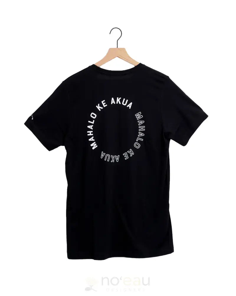 ALOHA KE AKUA - Mahalo Ke Akua Men's Black T-Shirt - Noʻeau Designers