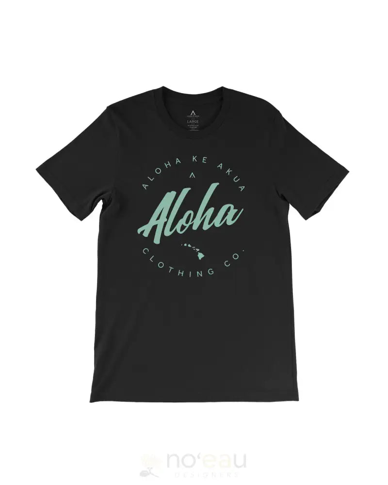 ALOHA KE AKUA - Aloha Nui Men's Black Tee - Noʻeau Designers