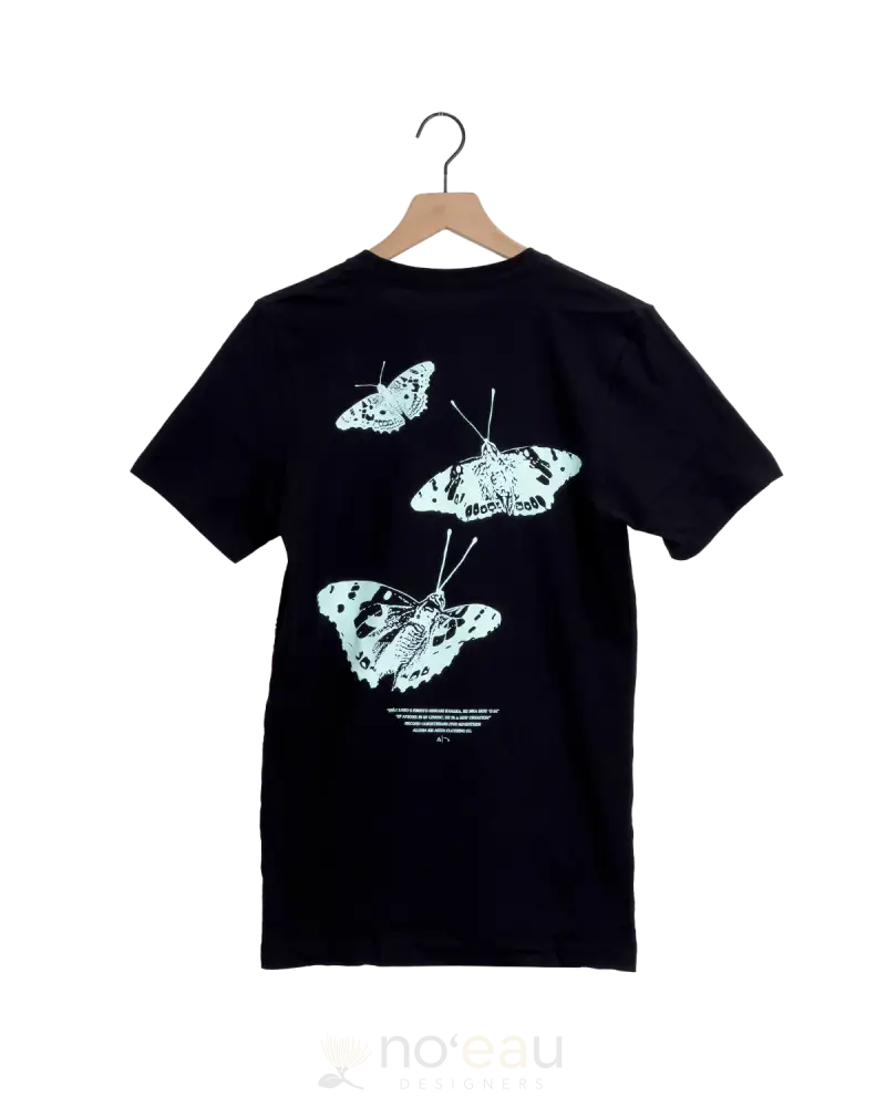 Aloha Ke Akua - Pulelehua Black Tshirt Women’s Clothing