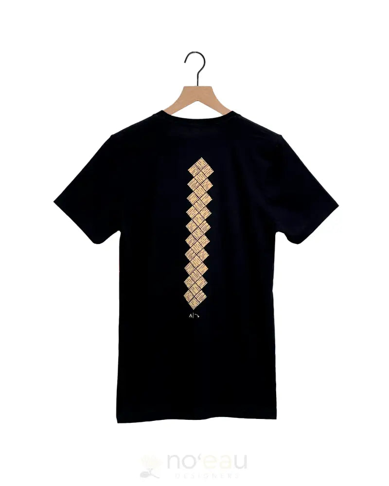 ALOHA KE AKUA - Ulana Black T-shirt MEN’S CLOTHING