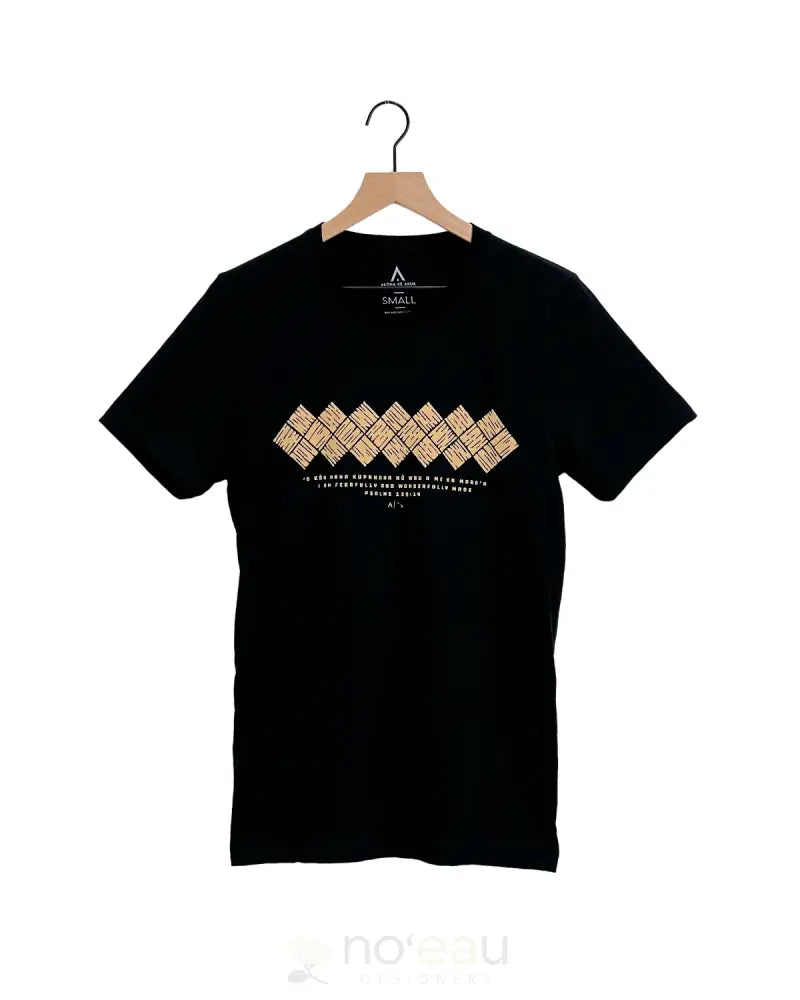 ALOHA KE AKUA - Ulana Black T-shirt MEN’S CLOTHING