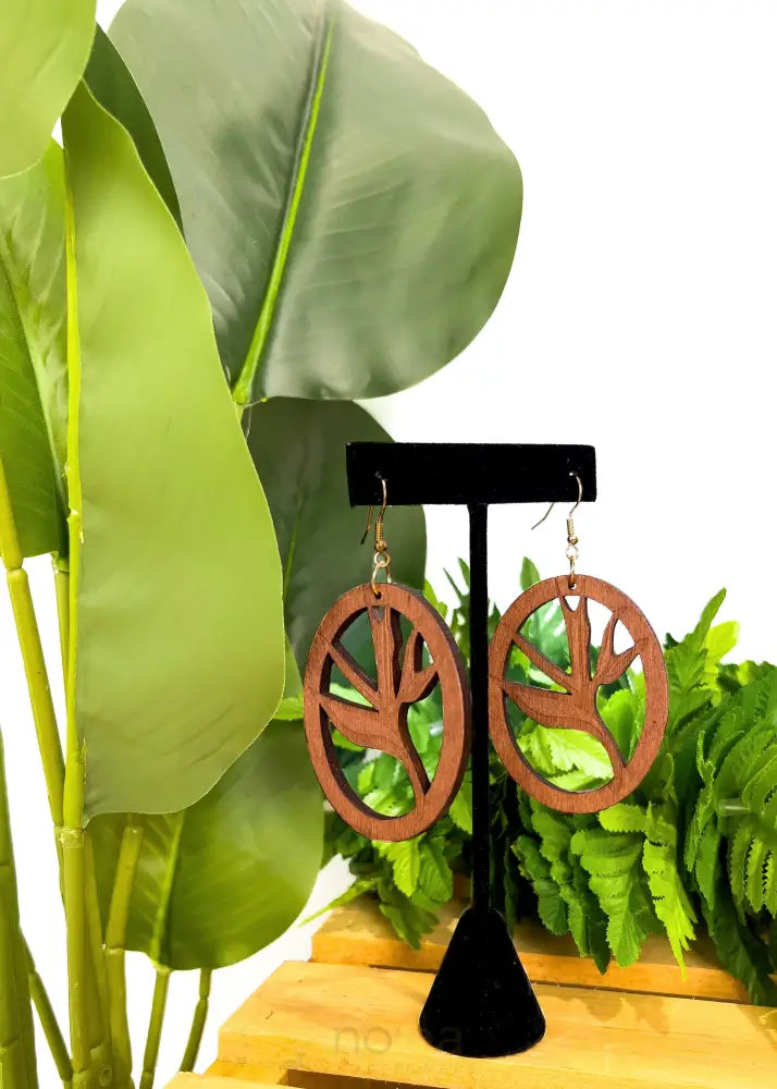 AUMOANA DESIGNS - Assorted Wooden Earrings - Noʻeau Designers