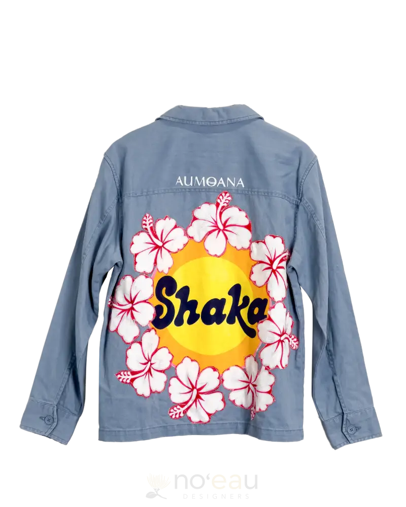 Aumoana - Assorted Denim Jackets Blue W/ Shaka Small Women’s Clothing