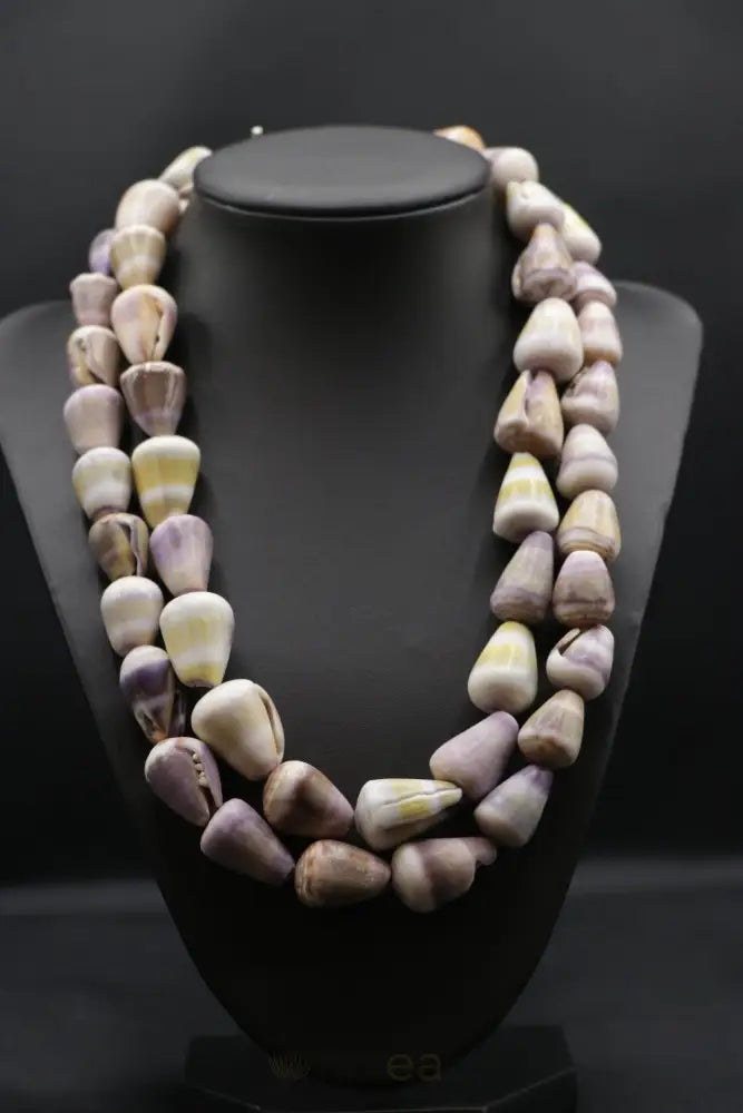 AUMOANA - Purple Cone Shell Necklace - Noʻeau Designers