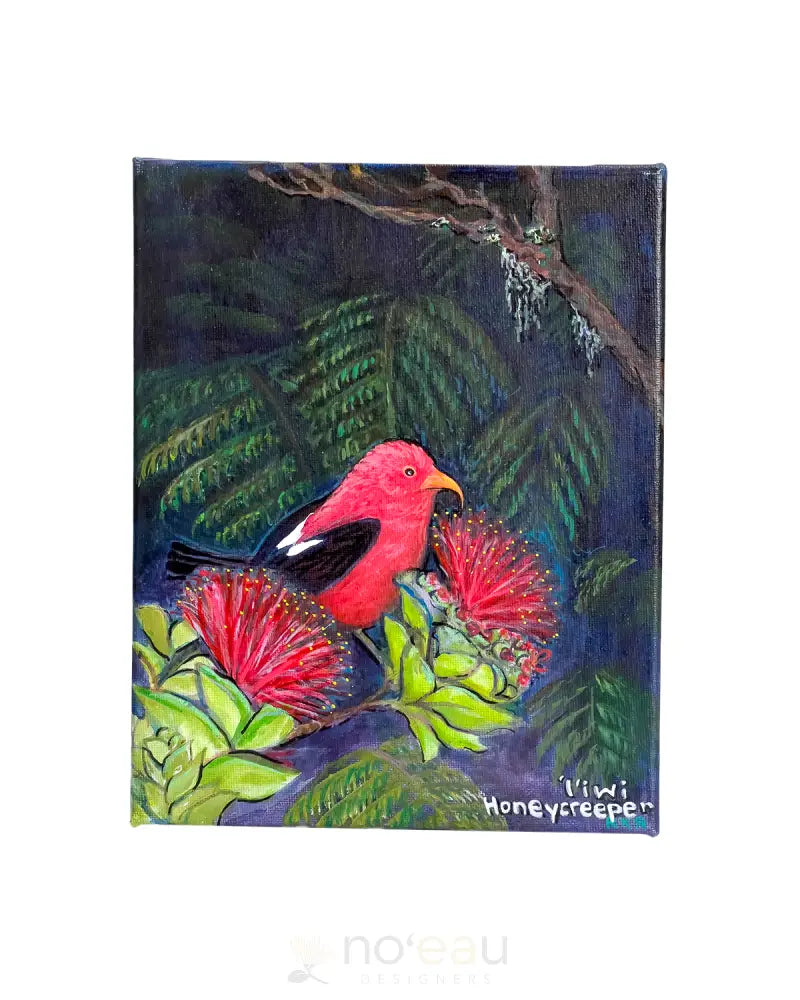 BLEED ALOHA ʻIʻiwi Ohiʻa Painting HAWAIIAN ITEMS