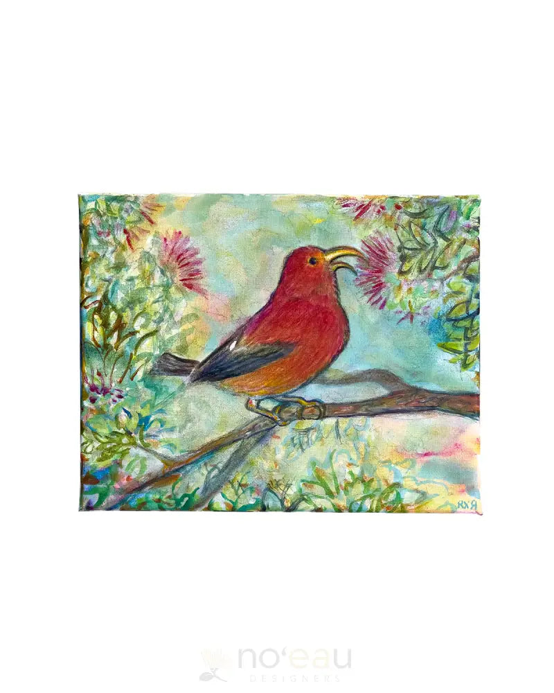 BLEED ALOHA ʻIʻiwi Painting HAWAIIAN ITEMS