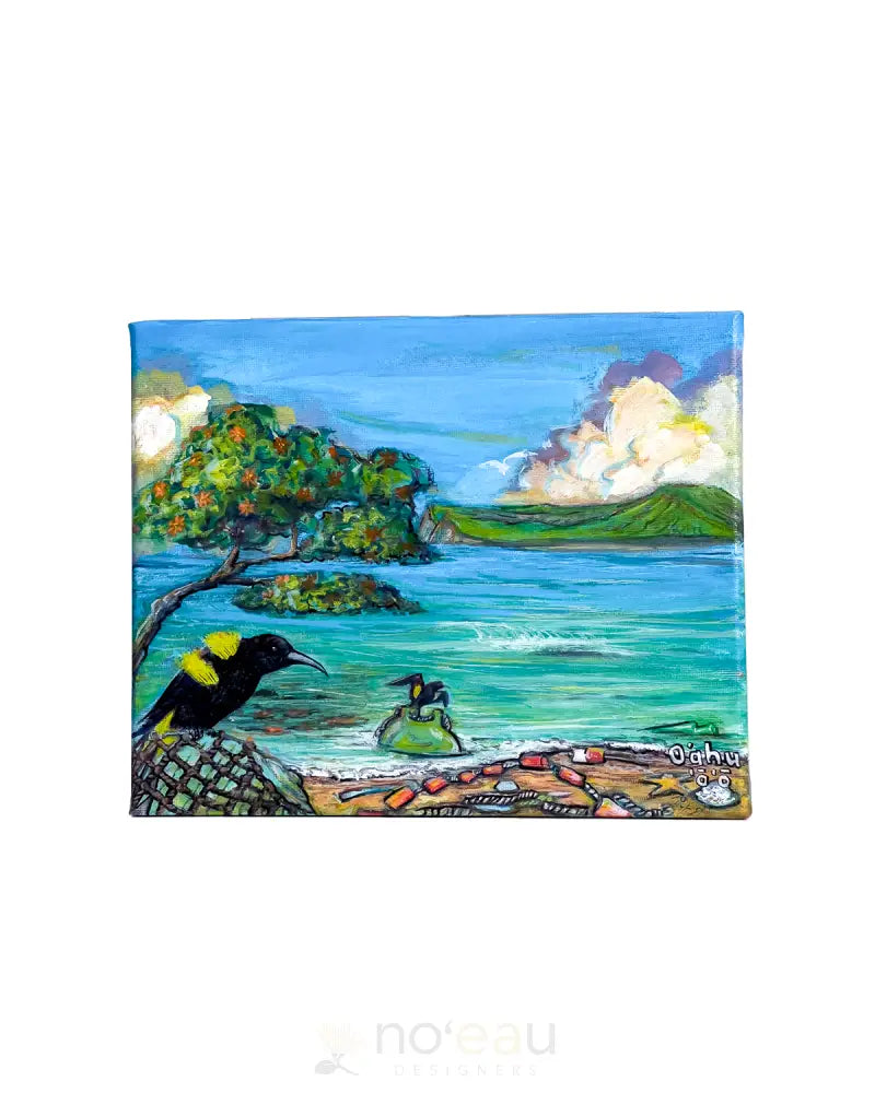 BLEED ALOHA Oʻahu Oʻo Painting HAWAIIAN ITEMS