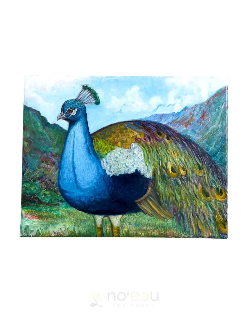 BLEED ALOHA Peacock Painting HAWAIIAN ITEMS