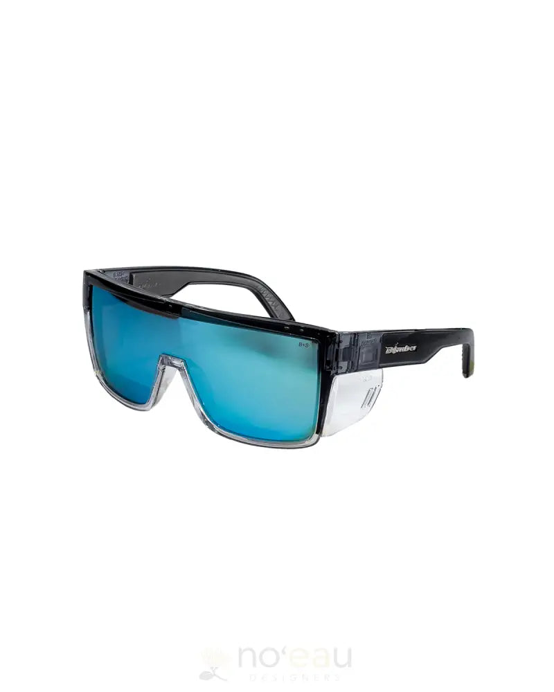 BOMBER EYEWEAR - Buzz Bomb Safety Sunglasses 2-TN SMK FRM/ICE BLUE MIRROR SAFETY LENS ACCESSORIES