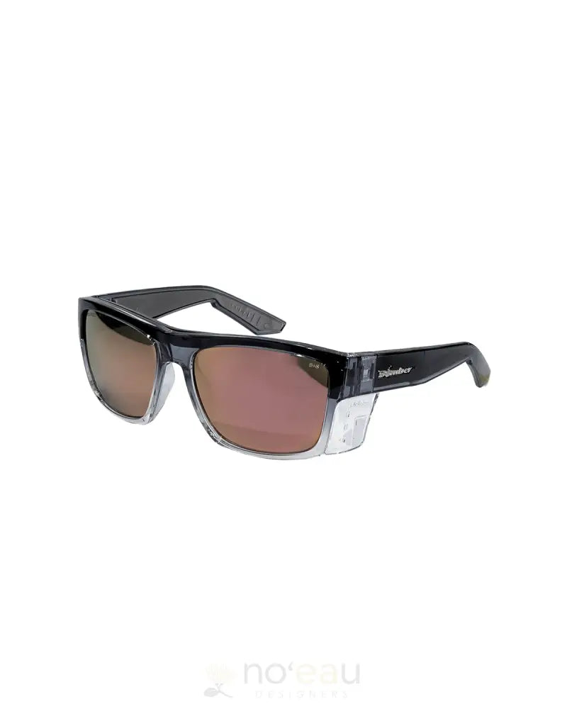 BOMBER EYEWEAR - Clutch Bomb 2-TONE SMOKE FRAME/ROSE PINK MIRROR POLARIZED SAFETY LENS ACCESSORIES