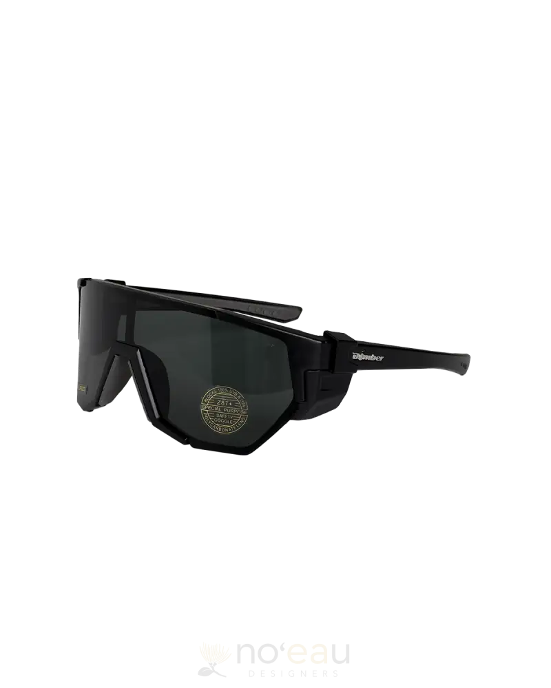 Bomber Eyewear - Jager Safety And Polarized Sunglasses Matte Black Frame Smoke Lens Accessories