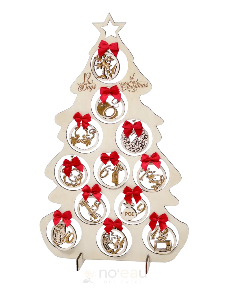 Crafts By Alexa - 12 Days Of Xmas Tree W/Ornaments Birch Home Goods