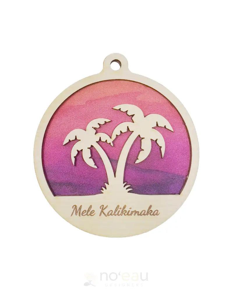 Crafts By Alexa - Assorted 3D Mele Kalikimaka Christmas Ornaments Palm Trees Accessories