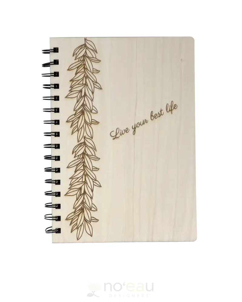 Crafts By Alexa - Assorted Bamboo Notebooks W/ Pen Maile Lei Stationery