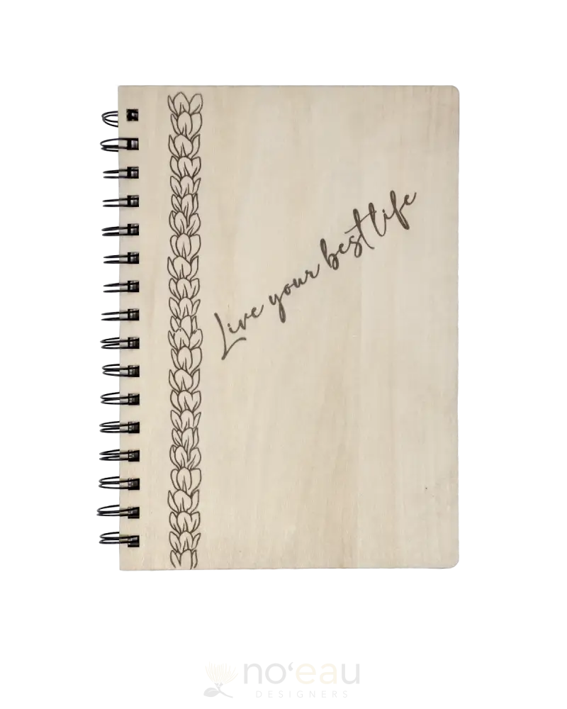 Crafts By Alexa - Assorted Bamboo Notebooks W/ Pen Pikake Stationery