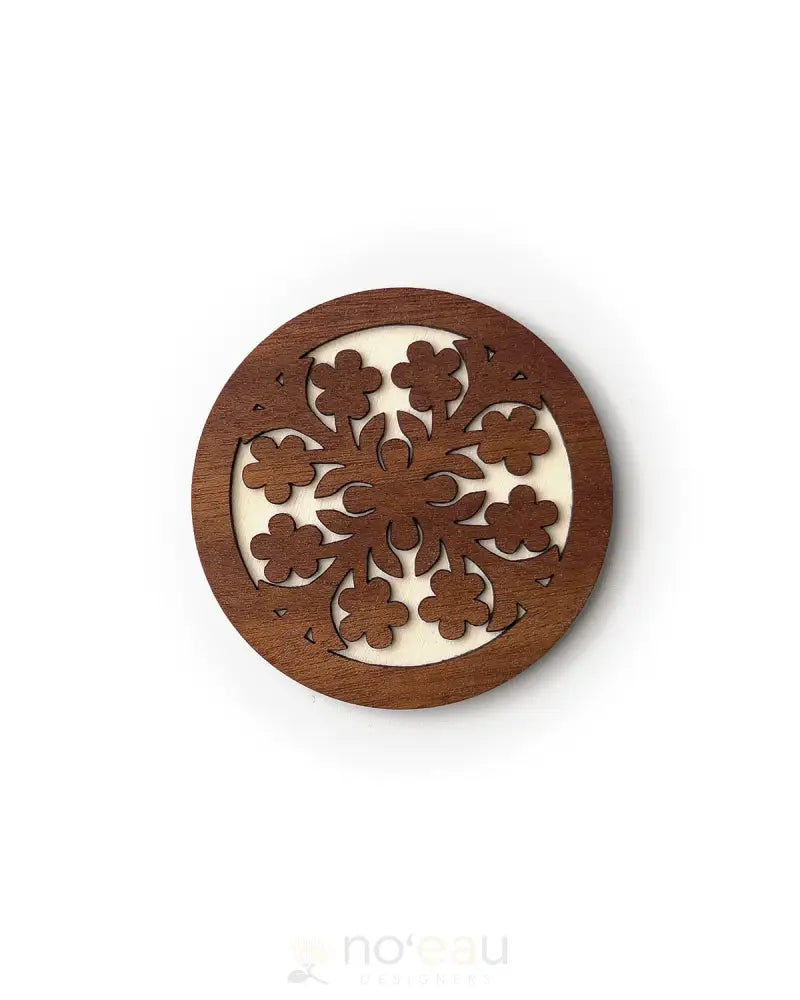 CRAFTS BY ALEXA - Assorted Mahogany Birch Wood Coasters - Noʻeau Designers