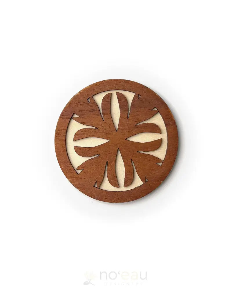 CRAFTS BY ALEXA - Assorted Mahogany Birch Wood Coasters - Noʻeau Designers