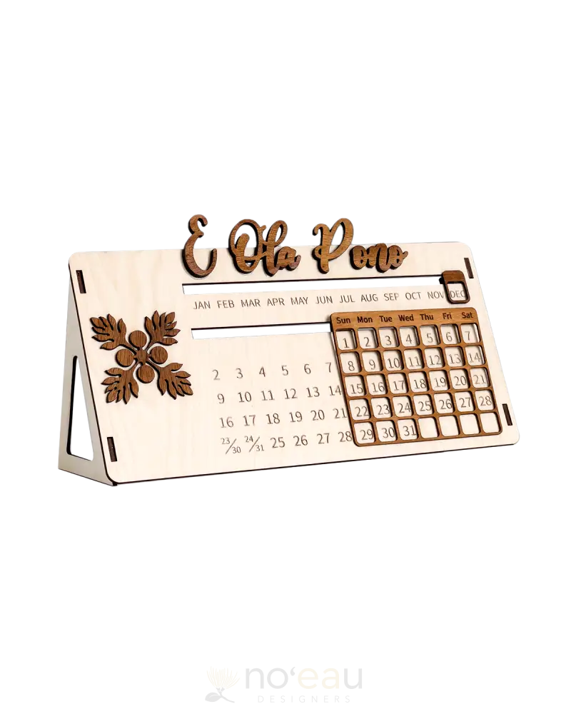 Crafts By Alexa - Assorted E Ola Pono Perpetual Calendars Ulu Cut Out Home Goods