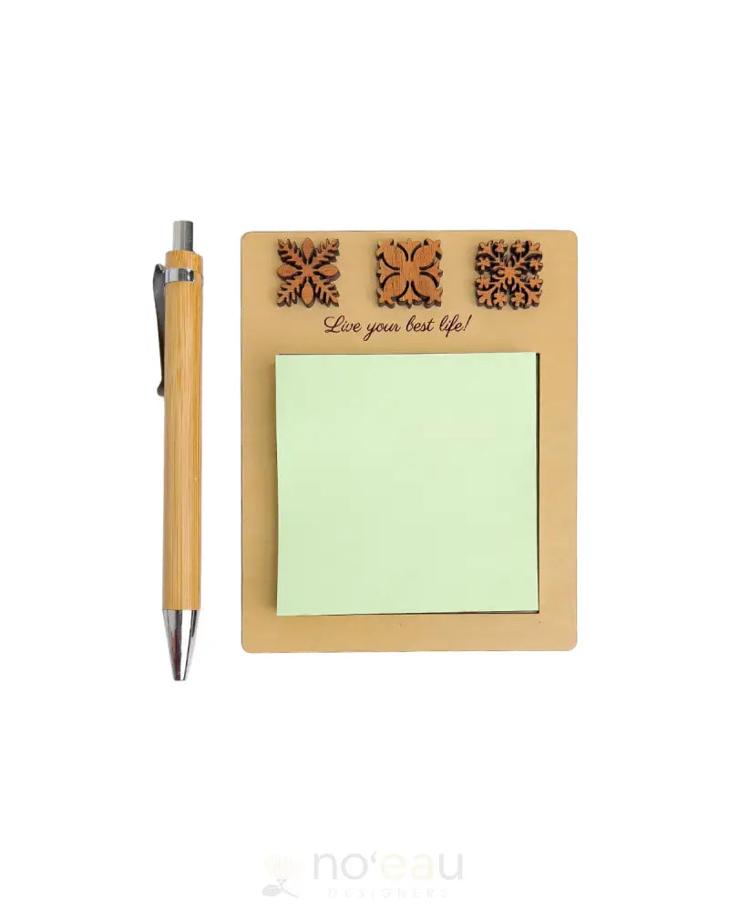 CRAFTS BY ALEXA - Birch Notepad w/Bamboo Pen - Noʻeau Designers